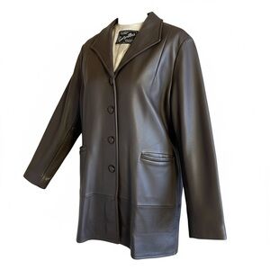 Vintage 1950s GUNTZVILLER’S of Northville, MI Brown DEERSKIN Leather Jacket